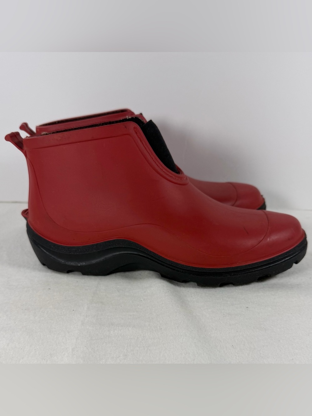 Sloggers Garden Rain Boots Women US 8 EU 38 Red Ankle Spring Outdoor USA Rubber - Picture 3 of 12